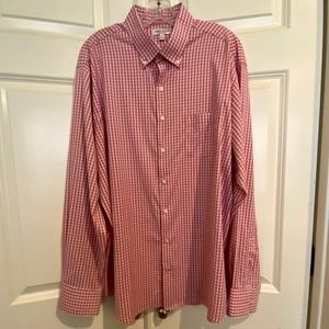 Peter Millar Pink/white/blue Shirt Sz XL